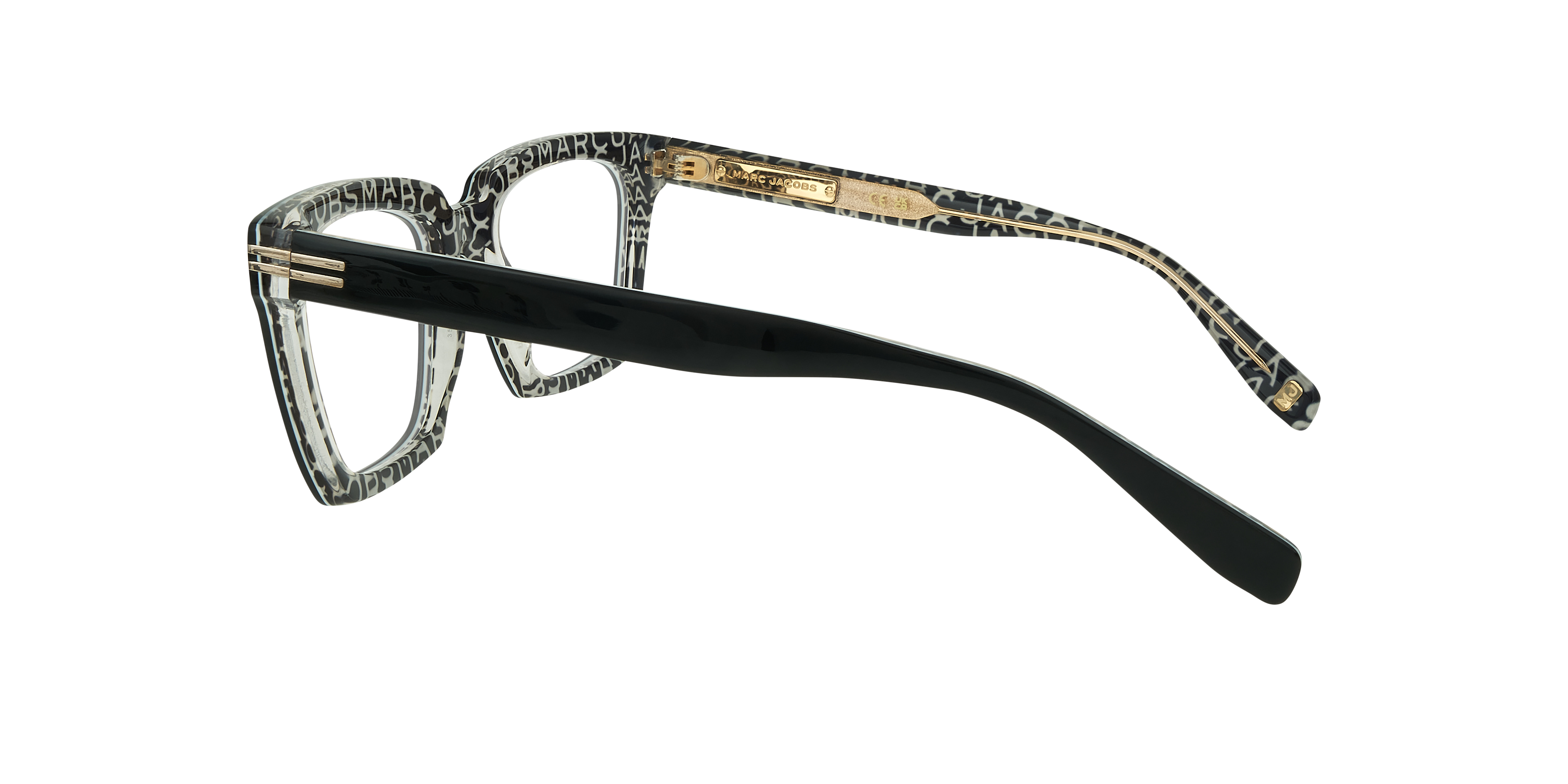 MJ 1100 Black AcetateEyeglass Frames for Glasses Direct, Side View