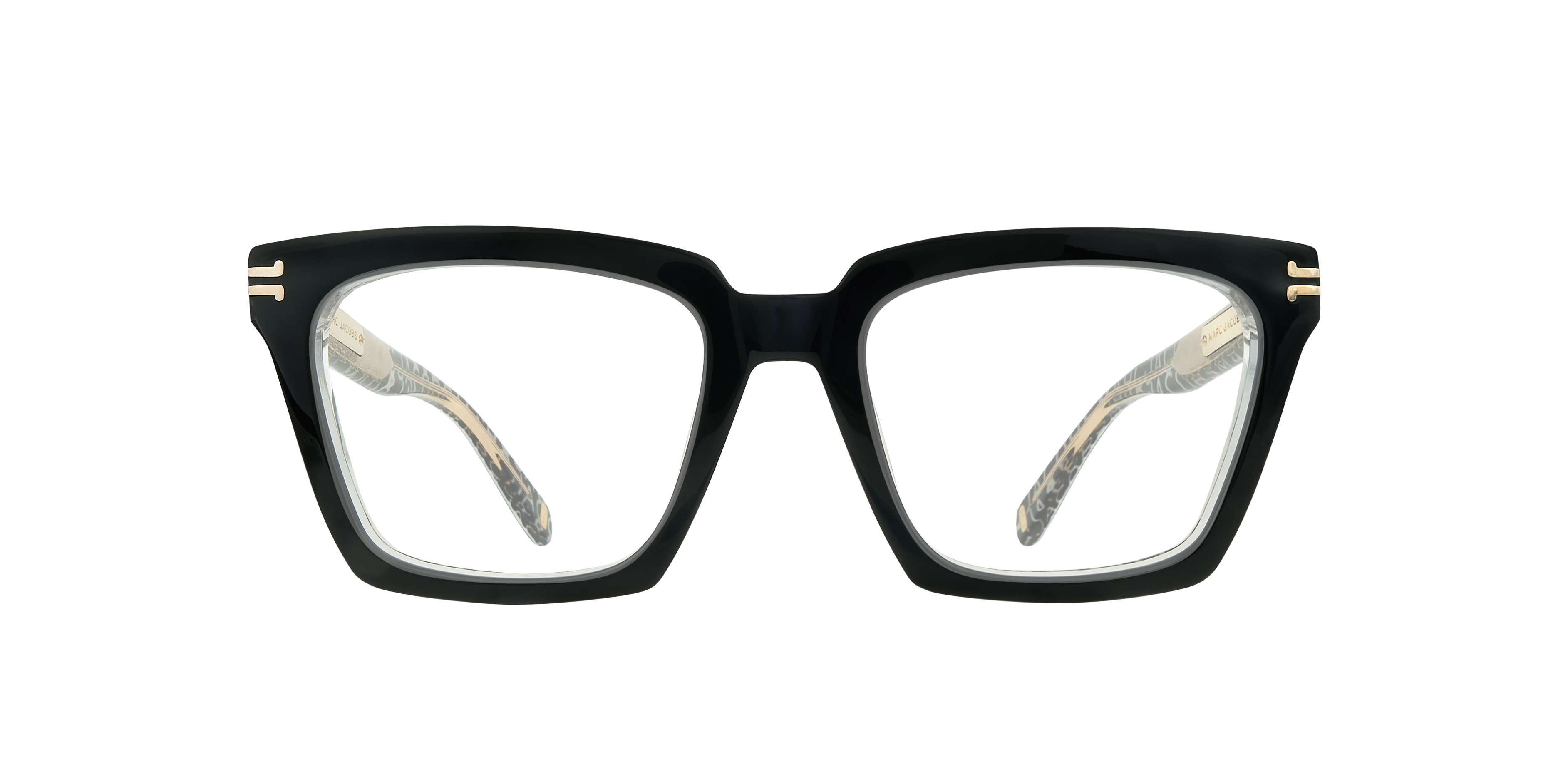 MJ 1100 Black AcetateEyeglass Frames for Glasses Direct, Front View