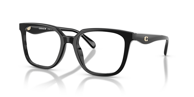 HC6271U Black AcetateEyeglass Frames for Glasses Direct, Angle View