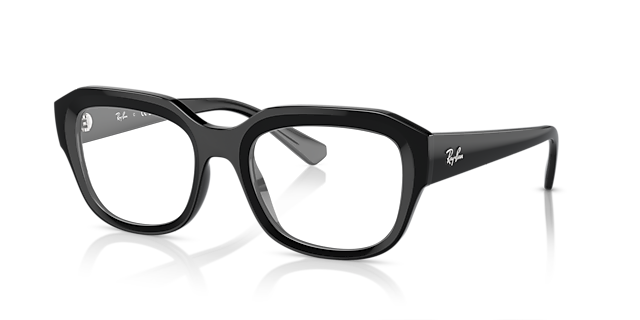 RB7225 Black PlasticEyeglass Frames for Glasses Direct, Angle View