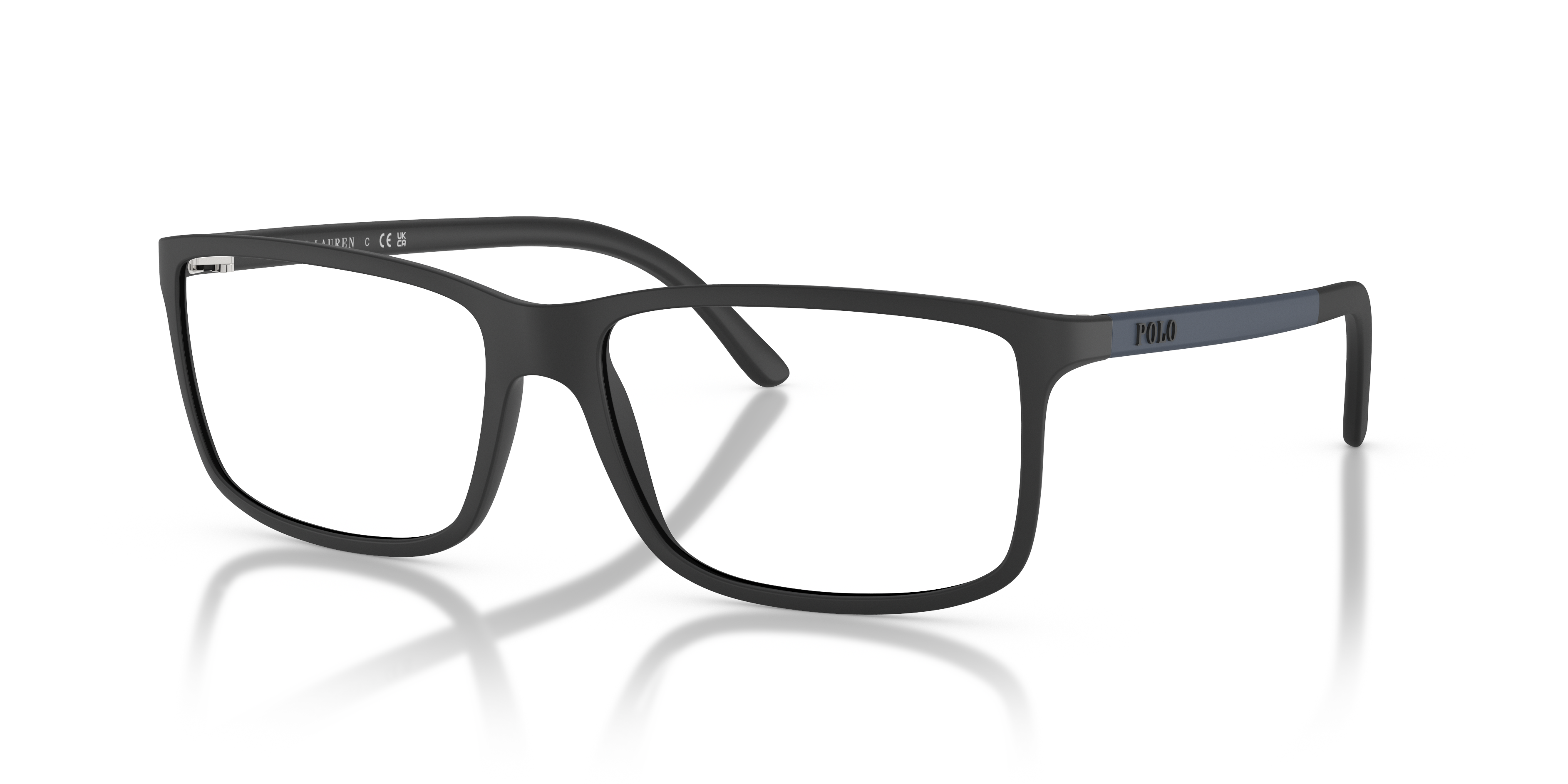 PH2126 Matte Black PlasticSunglass Frames for Glasses Direct, Angle View