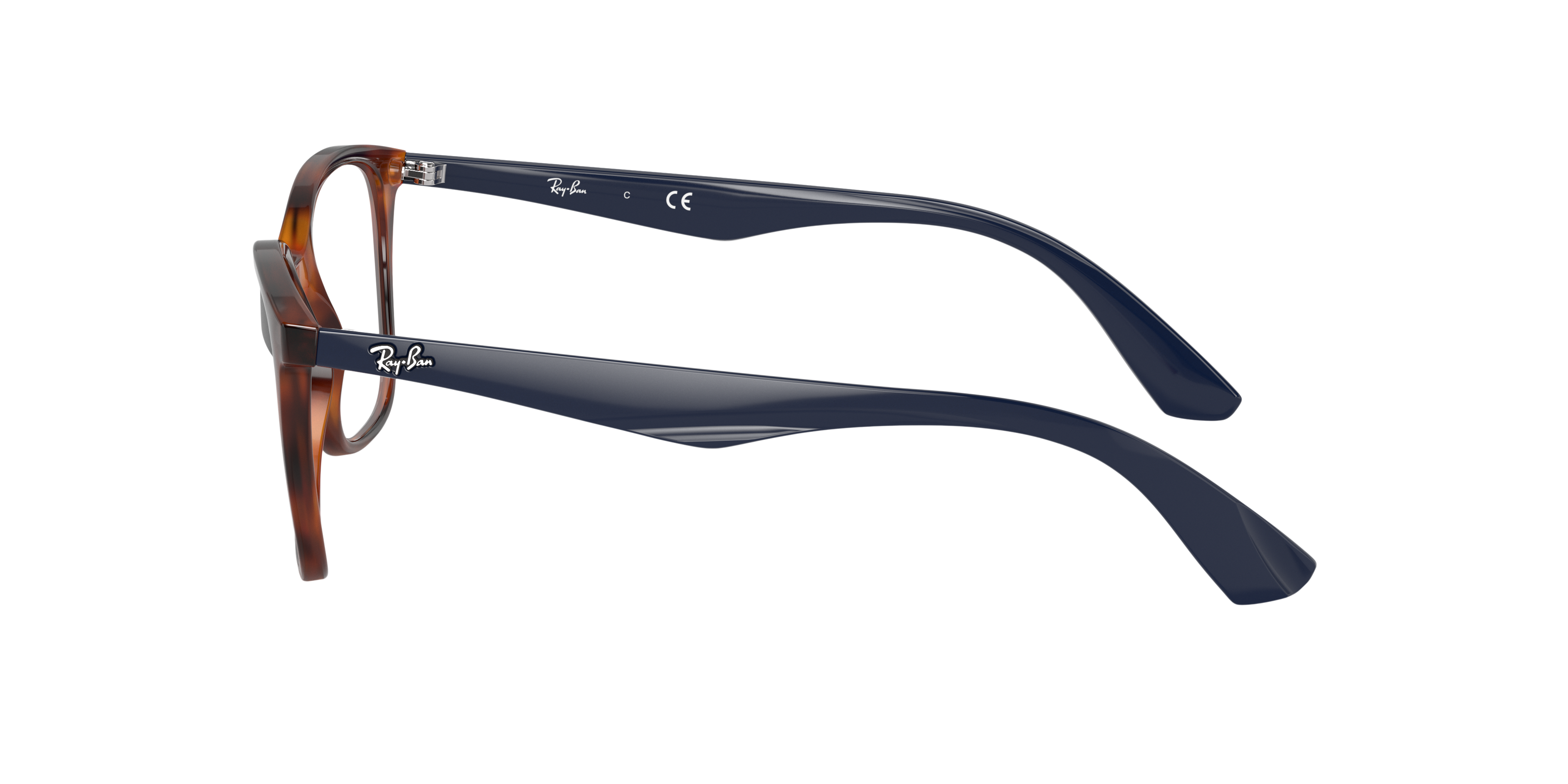 RB7066 Light Havana PlasticEyeglass Frames for Glasses Direct, Side View