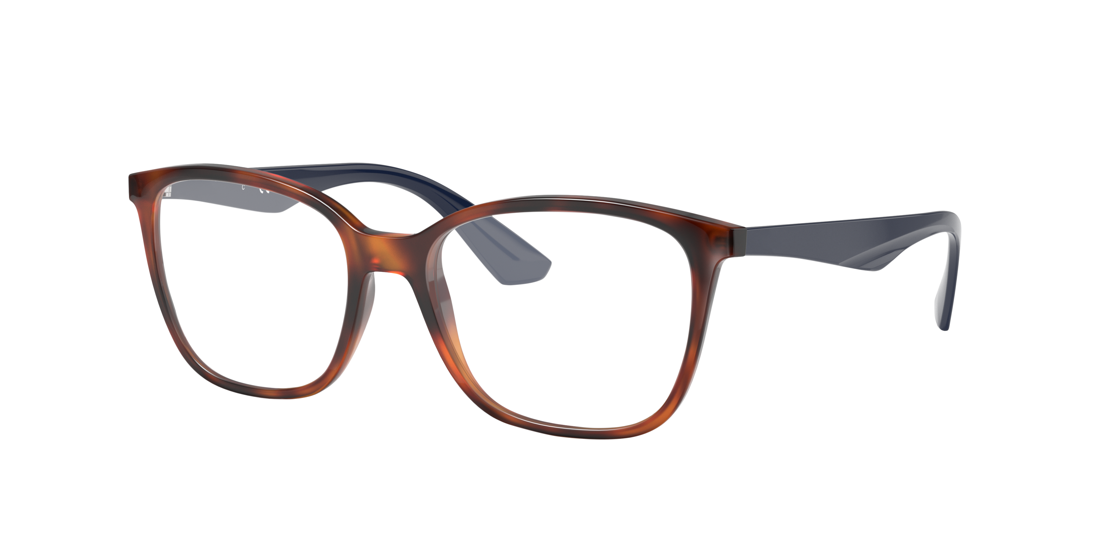 RB7066 Light Havana PlasticEyeglass Frames for Glasses Direct, Angle View