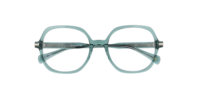Marble Arch Crystal Green AcetateEyeglass Frames for Glasses Direct, Closed View