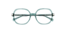Marble Arch Crystal Green AcetateEyeglass Frames for Glasses Direct, Closed View