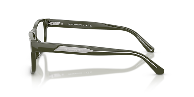 EA3265U Shiny Green AcetateEyeglass Frames for Glasses Direct, Side View