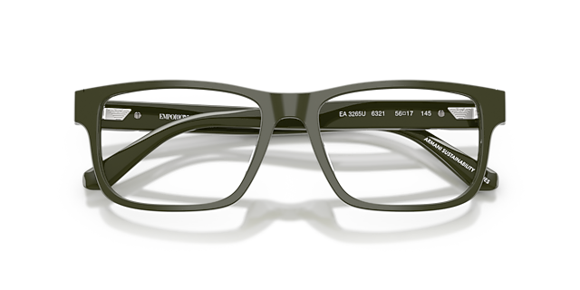 EA3265U Shiny Green AcetateEyeglass Frames for Glasses Direct, Closed View