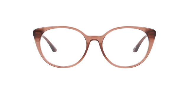 Madra Crystal Brown AcetateEyeglass Frames for Glasses Direct, Front View