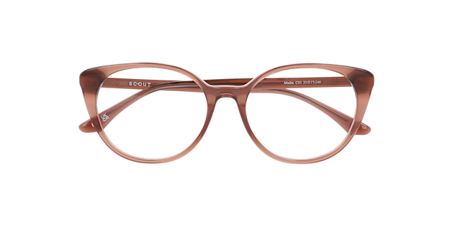 Madra Crystal Brown AcetateEyeglass Frames for Glasses Direct, Closed View