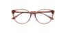 Madra Crystal Brown AcetateEyeglass Frames for Glasses Direct, Closed View