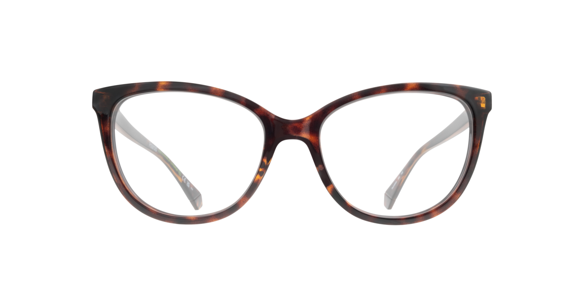 Polaroid Women's Tortoise Rectangle Plastic Eyeglasses Online - Full Rim - Pld D504