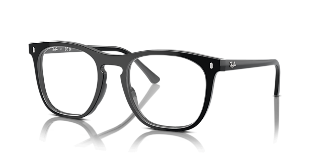 RB2210V Black AcetateEyeglass Frames for Glasses Direct, Angle View