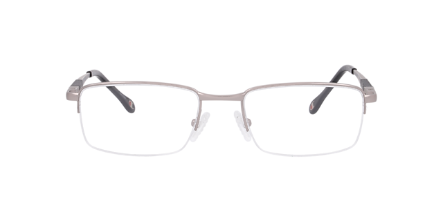 Cu1016 Gunmetal MetalEyeglass Frames for Glasses Direct, Front View