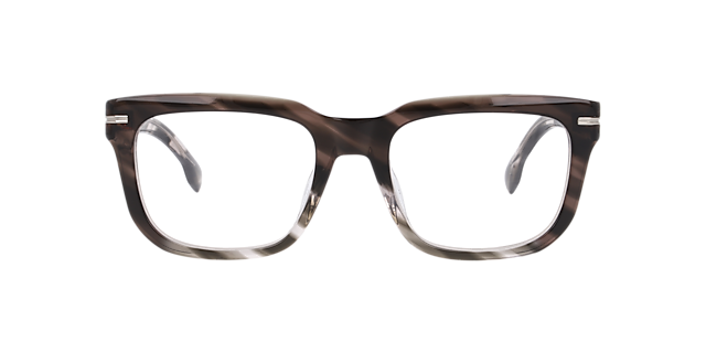 Boss 1746/G Brown Grey AcetateEyeglass Frames for Glasses Direct, Front View