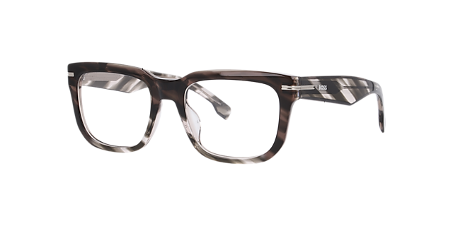Boss 1746/G Brown Grey AcetateEyeglass Frames for Glasses Direct, Angle View