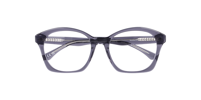 Monica Grey On Crystal AcetateEyeglass Frames for Glasses Direct, Closed View