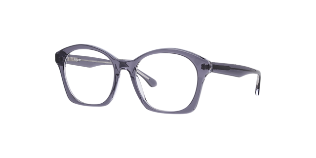 Monica Grey On Crystal AcetateEyeglass Frames for Glasses Direct, Angle View