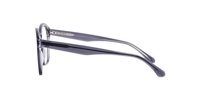 Monica Grey On Crystal AcetateEyeglass Frames for Glasses Direct, Side View