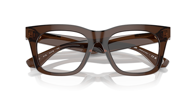 BE2407 Brown AcetateEyeglass Frames for Glasses Direct, Closed View