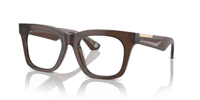 BE2407 Brown AcetateEyeglass Frames for Glasses Direct, Angle View