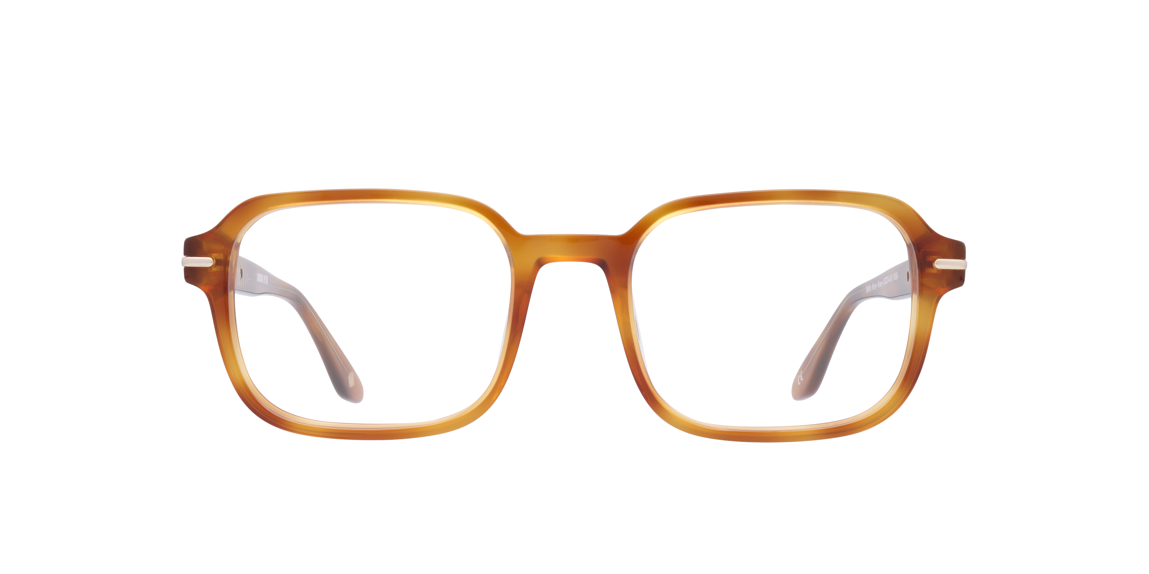 Dollis Shiny Honey AcetateEyeglass Frames for Glasses Direct, Front View