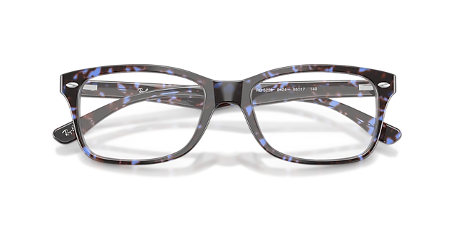 RB5228 Havana Blue Turtle AcetateEyeglass Frames for Glasses Direct, Closed View