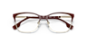 BE1362 Light Gold & Bordeaux MetalEyeglass Frames for Glasses Direct, Closed View