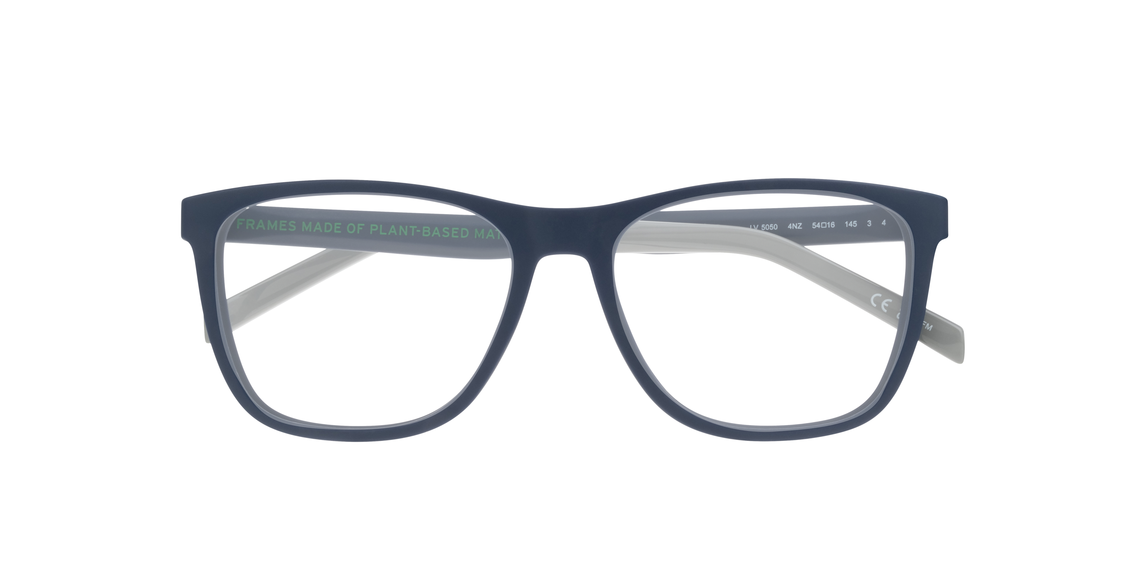 LV 5050 Grey Blue PlasticEyeglass Frames for Glasses Direct, Closed View