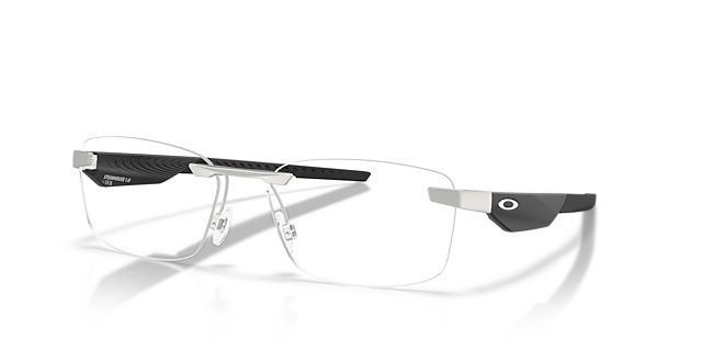 Steakhouse 1.0 Satin Chrome MetalEyeglass Frames for Glasses Direct, Angle View