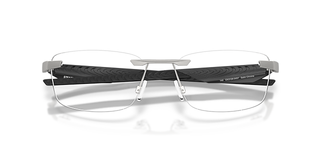 Steakhouse 1.0 Satin Chrome MetalEyeglass Frames for Glasses Direct, Closed View