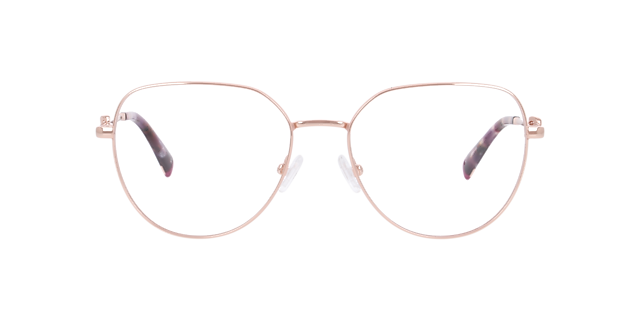 Cuemi Pink MetalEyeglass Frames for Glasses Direct, Front View
