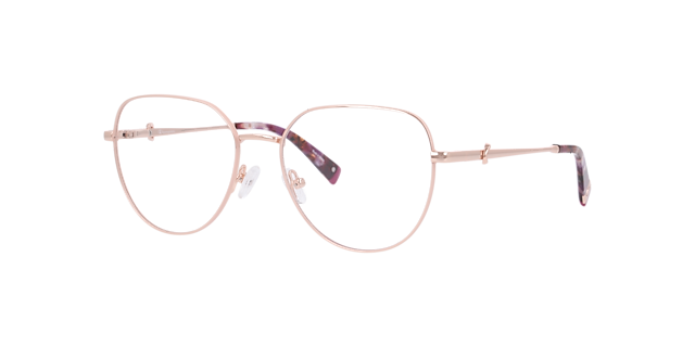 Cuemi Pink MetalEyeglass Frames for Glasses Direct, Angle View