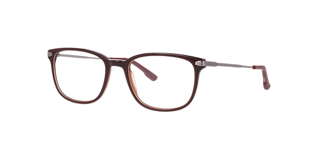 Nb4201 Brown AcetateEyeglass Frames for Glasses Direct, Angle View