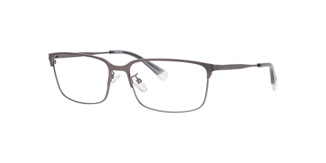 PLD D583/G Silver Black MetalEyeglass Frames for Glasses Direct, Angle View