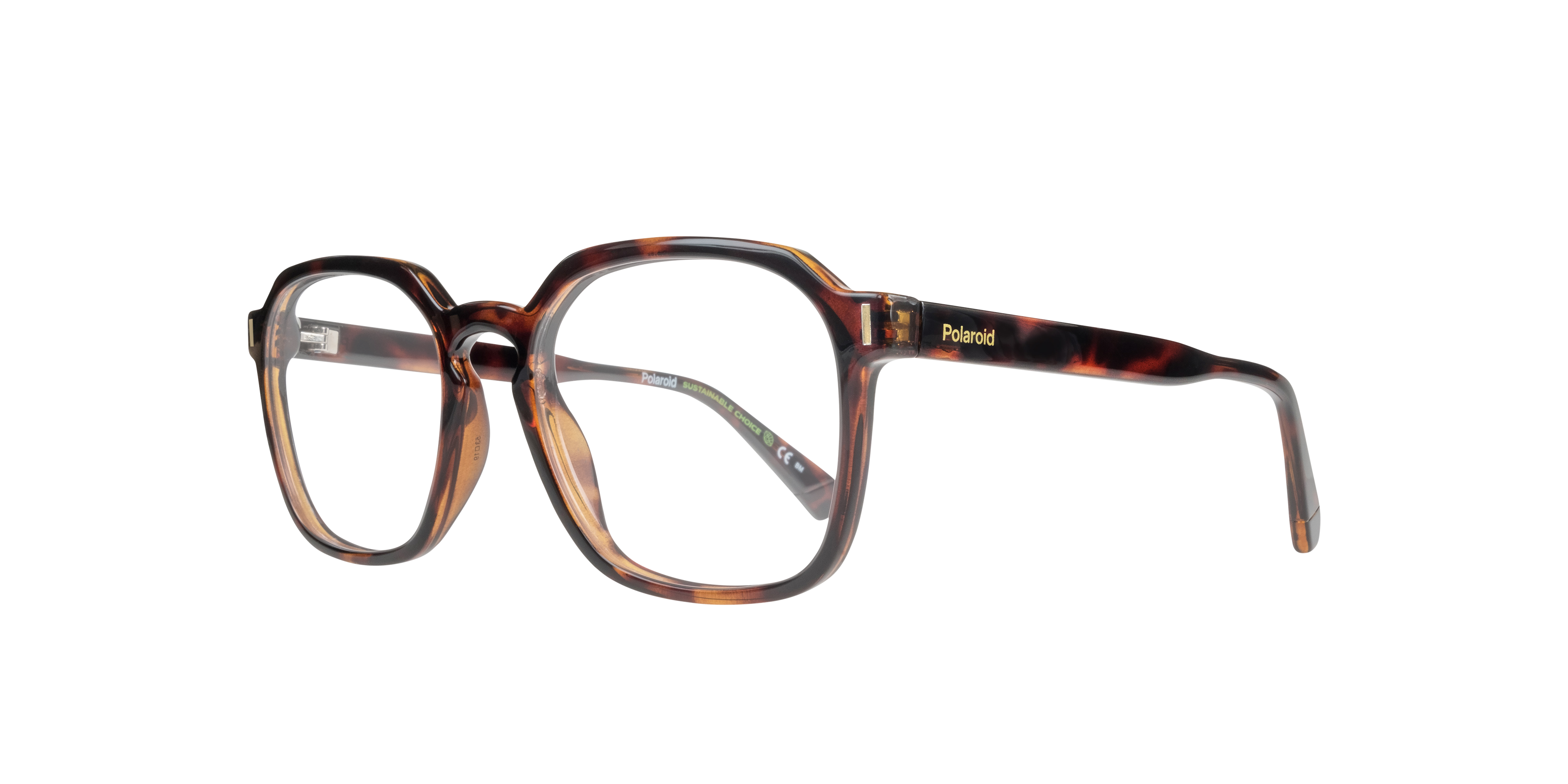 PLD D482 Tortoise PlasticEyeglass Frames for Glasses Direct, Angle View