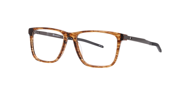 Curove Brown AcetateEyeglass Frames for Glasses Direct, Angle View