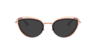 DG1326 Pink Gold & Bordeaux MetalEyeglass Frames for Glasses Direct, with Tinted Lenses
