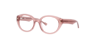 Melody Milky Pink AcetateEyeglass Frames for Glasses Direct, Angle View