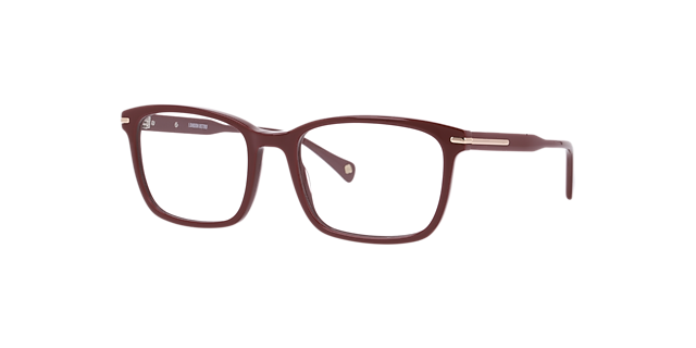 Mayfair Burgundy AcetateEyeglass Frames for Glasses Direct, Angle View