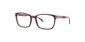 Mayfair Burgundy AcetateEyeglass Frames for Glasses Direct, Angle View