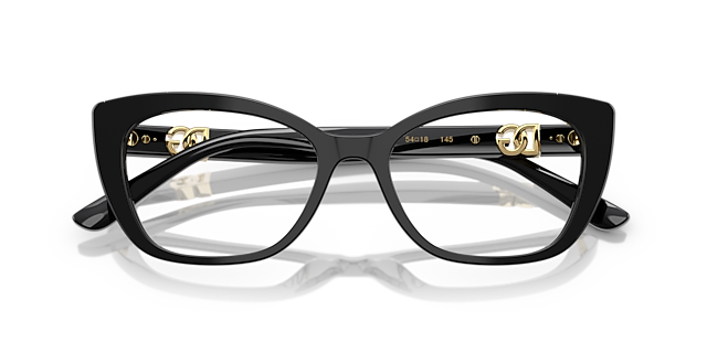 DG3398 Black AcetateEyeglass Frames for Glasses Direct, Closed View