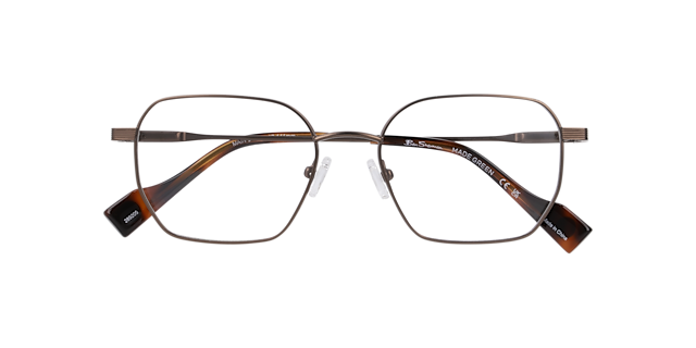 Bsmain Brown MetalEyeglass Frames for Glasses Direct, Closed View