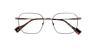 Bsmain Brown MetalEyeglass Frames for Glasses Direct, Closed View