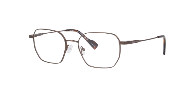 Bsmain Brown MetalEyeglass Frames for Glasses Direct, Angle View