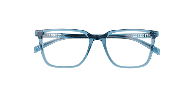 Mitchell Crystal Blue AcetateEyeglass Frames for Glasses Direct, Closed View