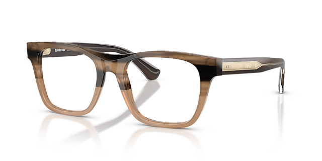 BE2445 Striped Beige AcetateEyeglass Frames for Glasses Direct, Angle View