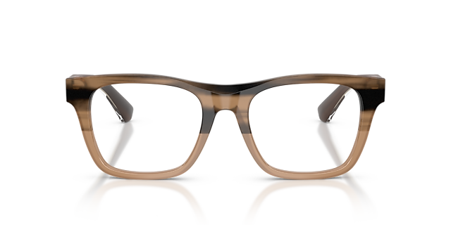 BE2445 Striped Beige AcetateEyeglass Frames for Glasses Direct, Front View