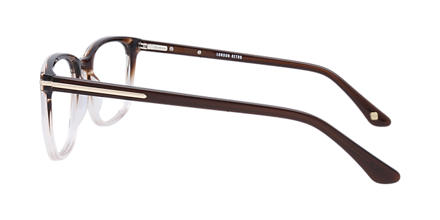 Eastcote Gradient Brown AcetateEyeglass Frames for Glasses Direct, Side View