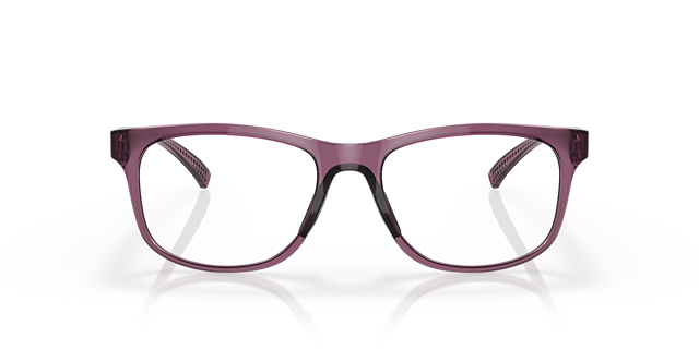 Leadline Transparent Indigo PlasticEyeglass Frames for Glasses Direct, Front View