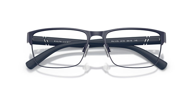 PH1175 Matte Navy Blue MetalEyeglass Frames for Glasses Direct, Closed View